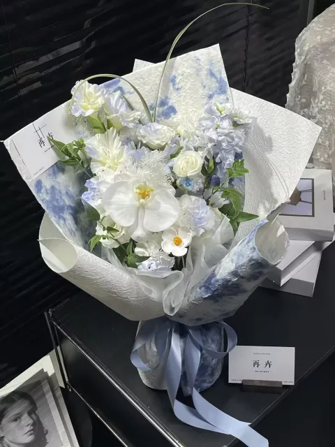 【蓝白素色】