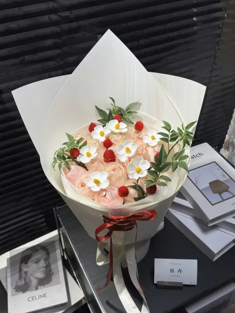 【粉玫红果星】